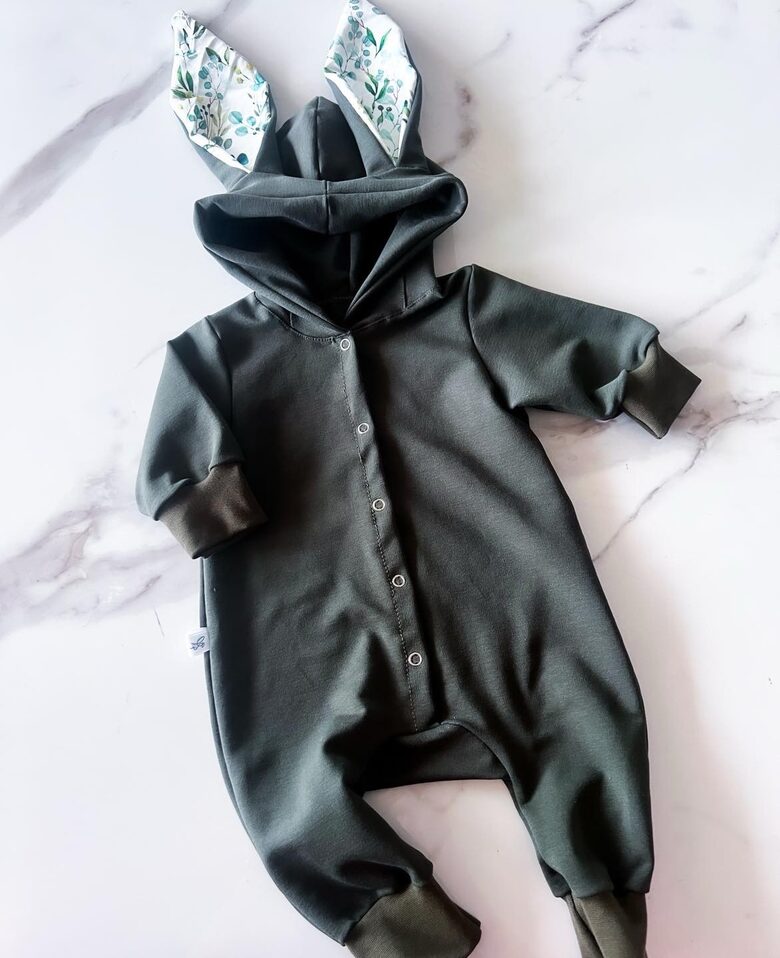 Zaķu romperis "Haki"