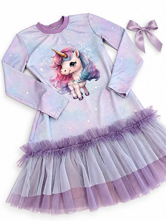 Kleita ar tilla dubulto volānu "Unicorn"