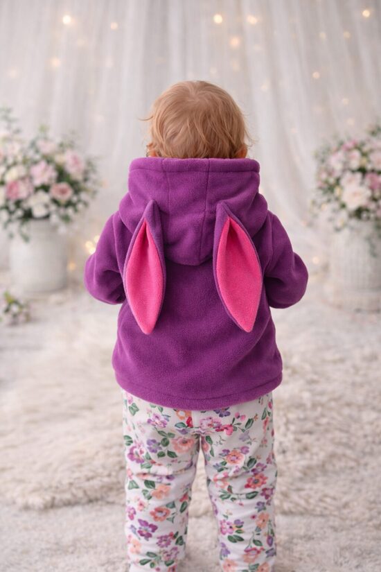 Polar flīss zaķa hūdijs "Cassia"