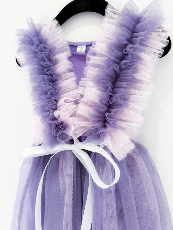 Svētku kleita "Lavanda un rozā Roze"