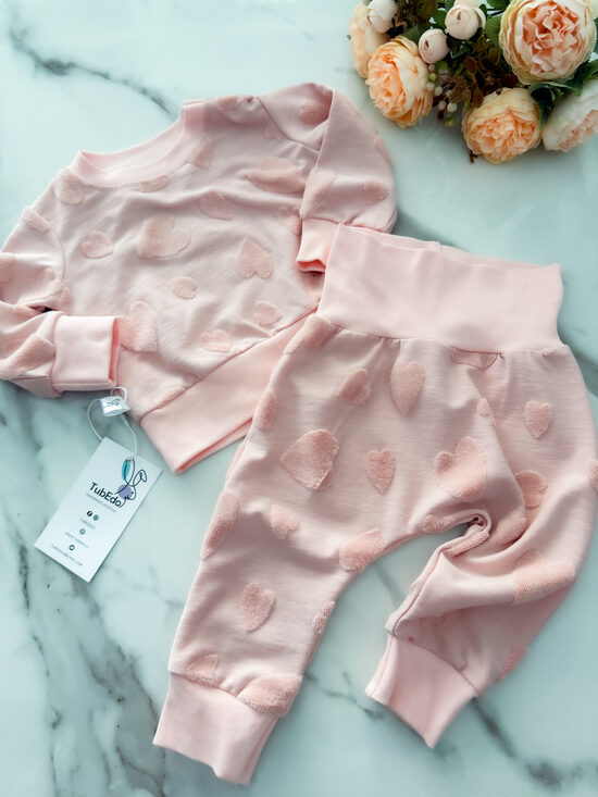 Komplekts "Persika toņa sirtsniņa"