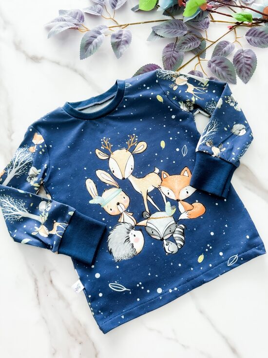 Garroku krekls "Meža zvēri ar zilu"