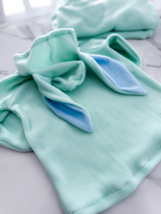 Polar flīss zaķa hūdijs "Light mint"