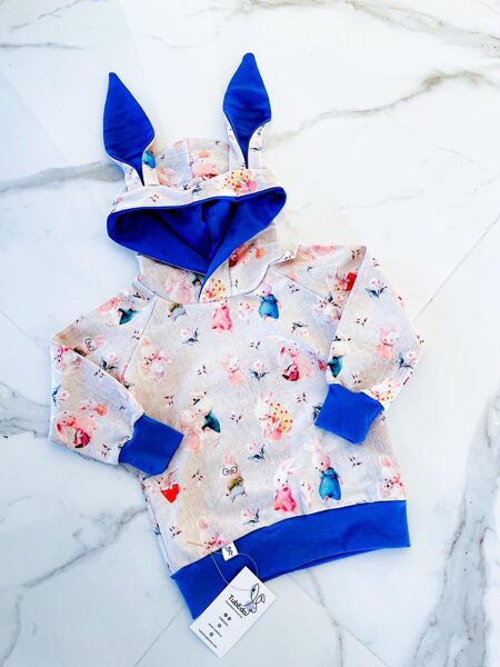 Zaķu hūdijs "Zaķu ģimene zila"