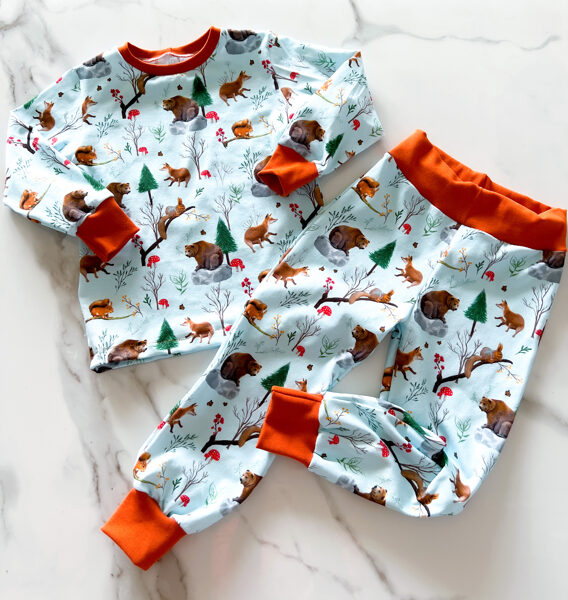 Pidžamma 2 daļīga "meža zvēri"