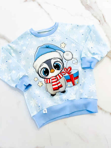 Dzemperis "Pingvīns ar dāvanu"