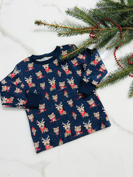 Garroku krekliņš "Ziemeļbrieži ar lāčiem"